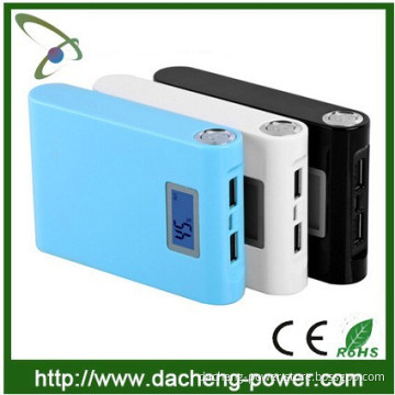 Double USB output power bank charger 12000mAH with Data LED indicator